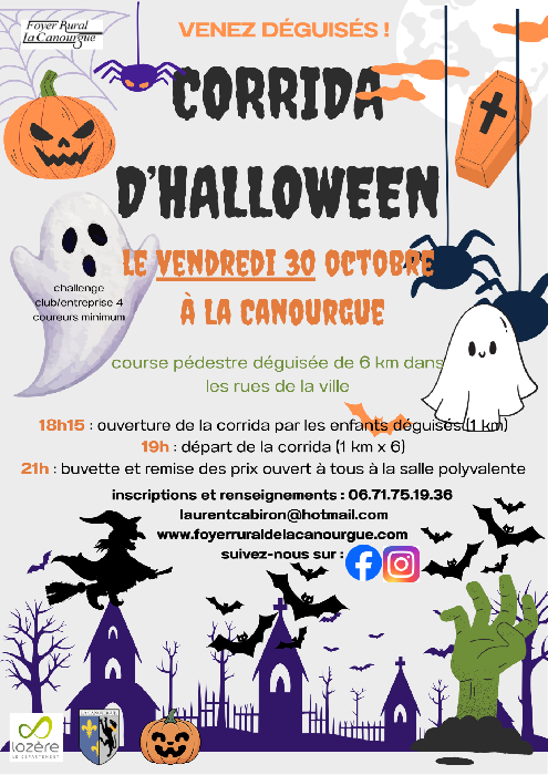 Corrida d'Halloween de La Canourgue
